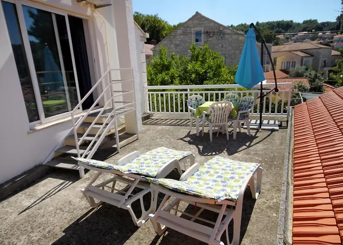 By The Sea Lumbarda, Korcula - 9173 아파트 룸바르다